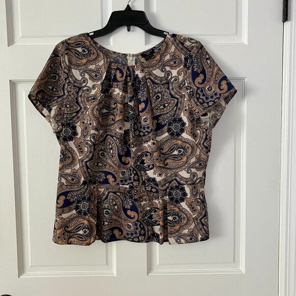 Ann Taylor Peplum Blouse size 14 Petite. - Picture 2 of 4